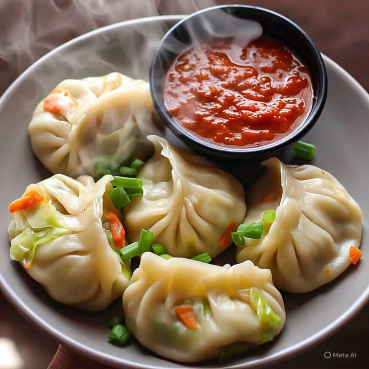 steamed veg momos street food favorite