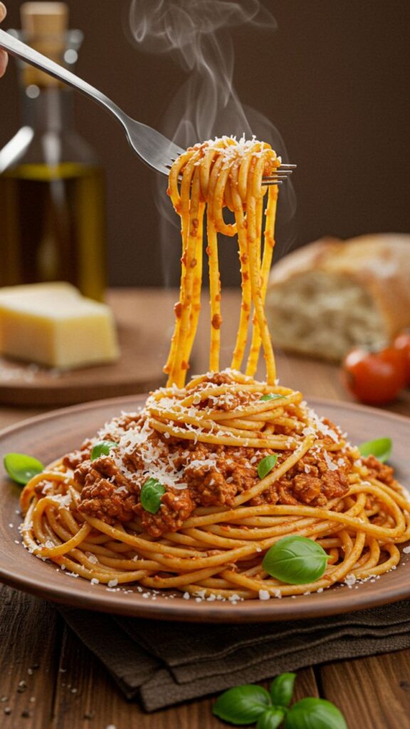 🍝 authentic spaghetti bolognese recipe rich, hearty italian classic